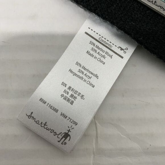 Smartwool Scarf Merino Wool Blend Teal Black Red Flowers 78” Long - Picture 5 of 5